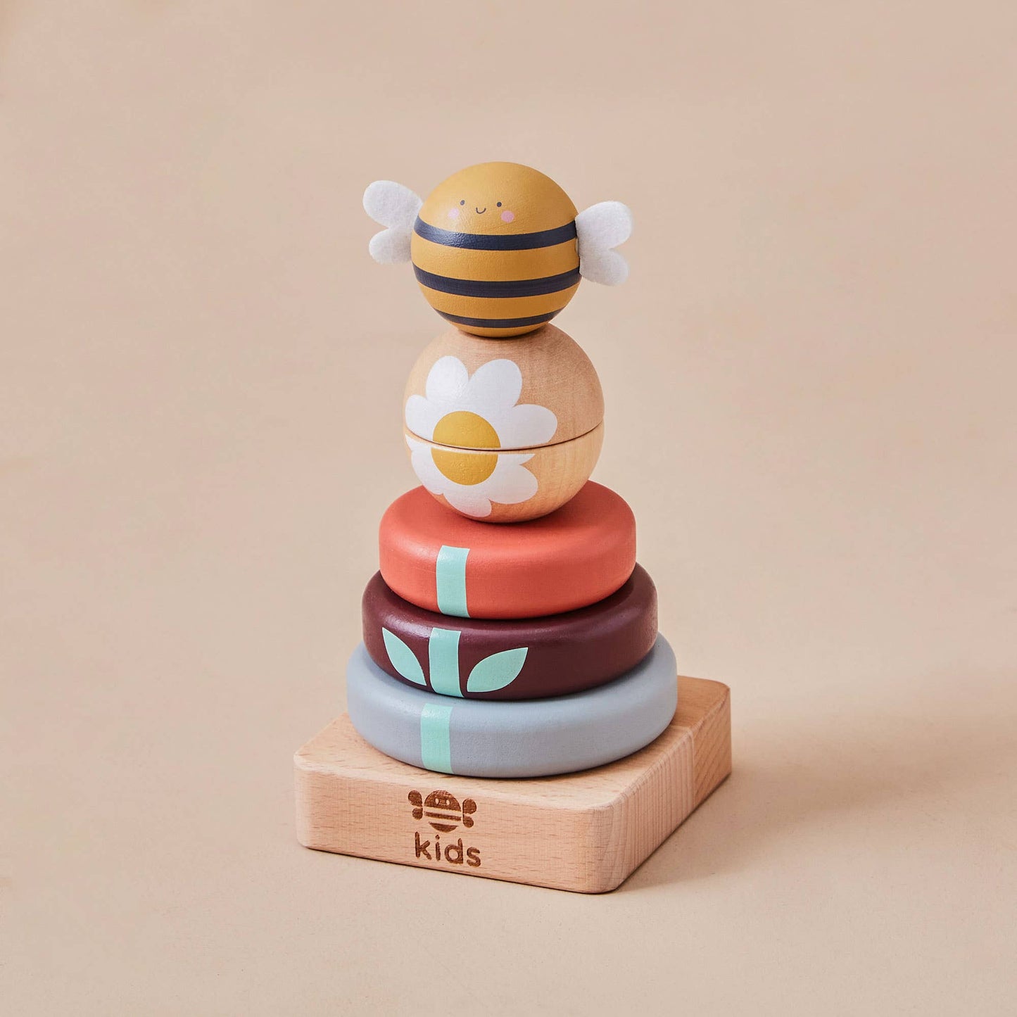 Just Bee Kids – Wooden Bee Stacker Toy