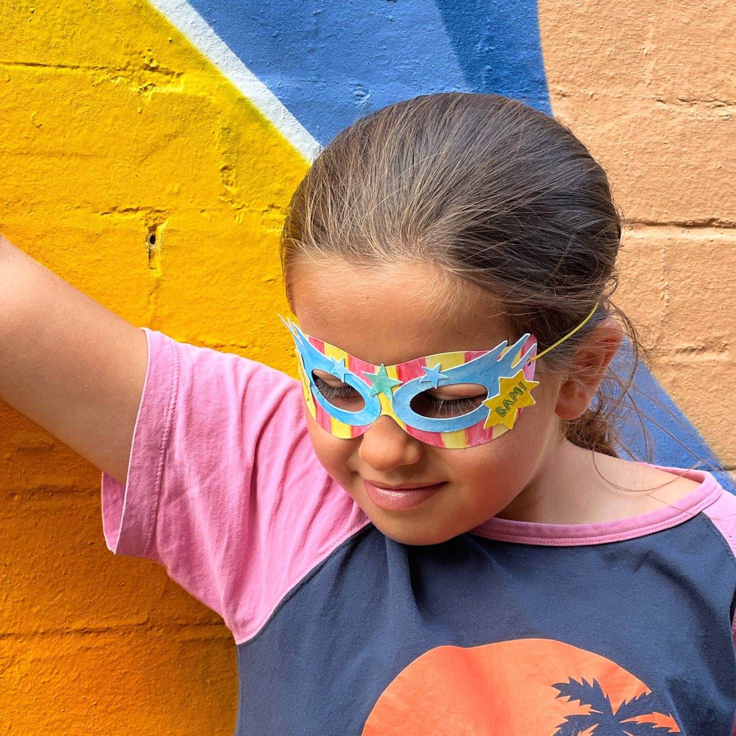 Make Your Own Superhero Mask Kit – Eco-Friendly Craft Activity for Ages 3+