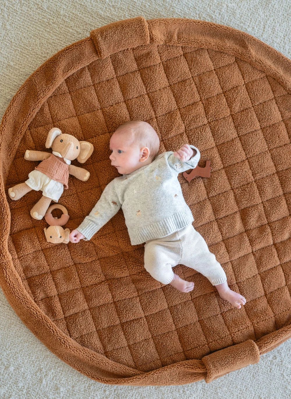 Play & Go Noomad Teddy Baby Playmat & Storage Bag - Brown