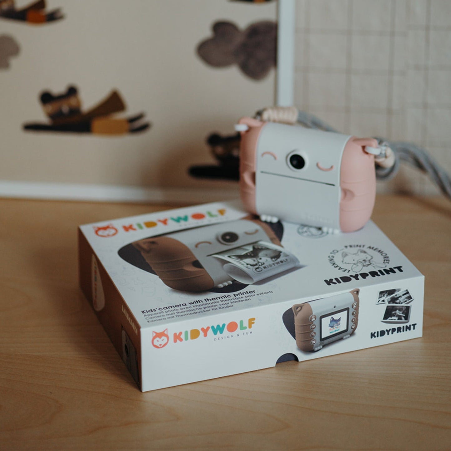 KIDYPRINT Instant Print Camera for Kids | Pink | Ink-Free | Ages 5+