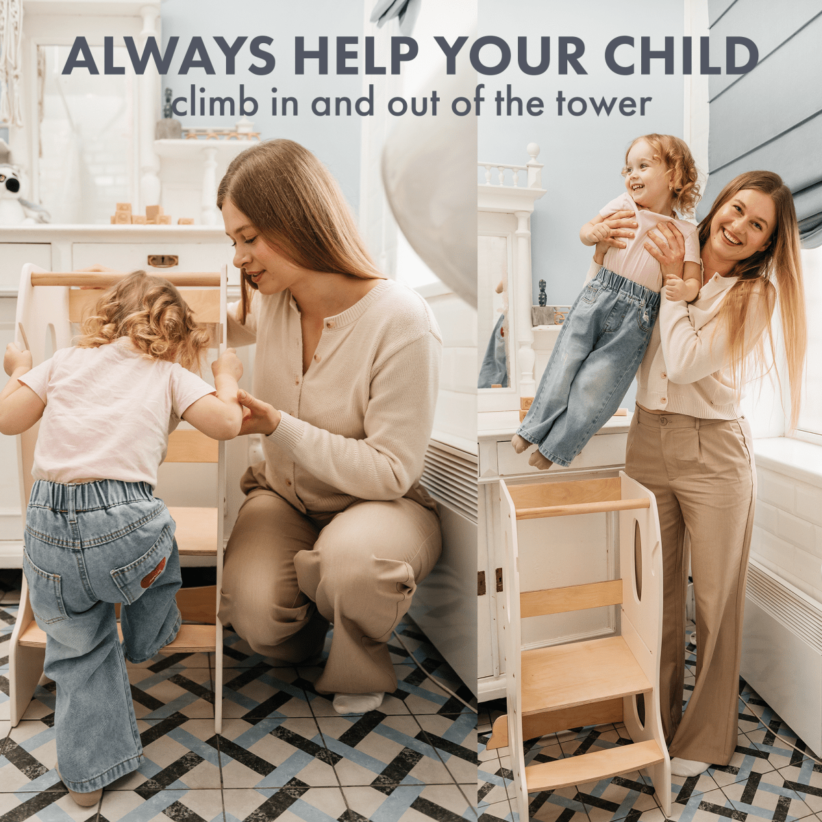 Stable Montessori Tower – Ivory