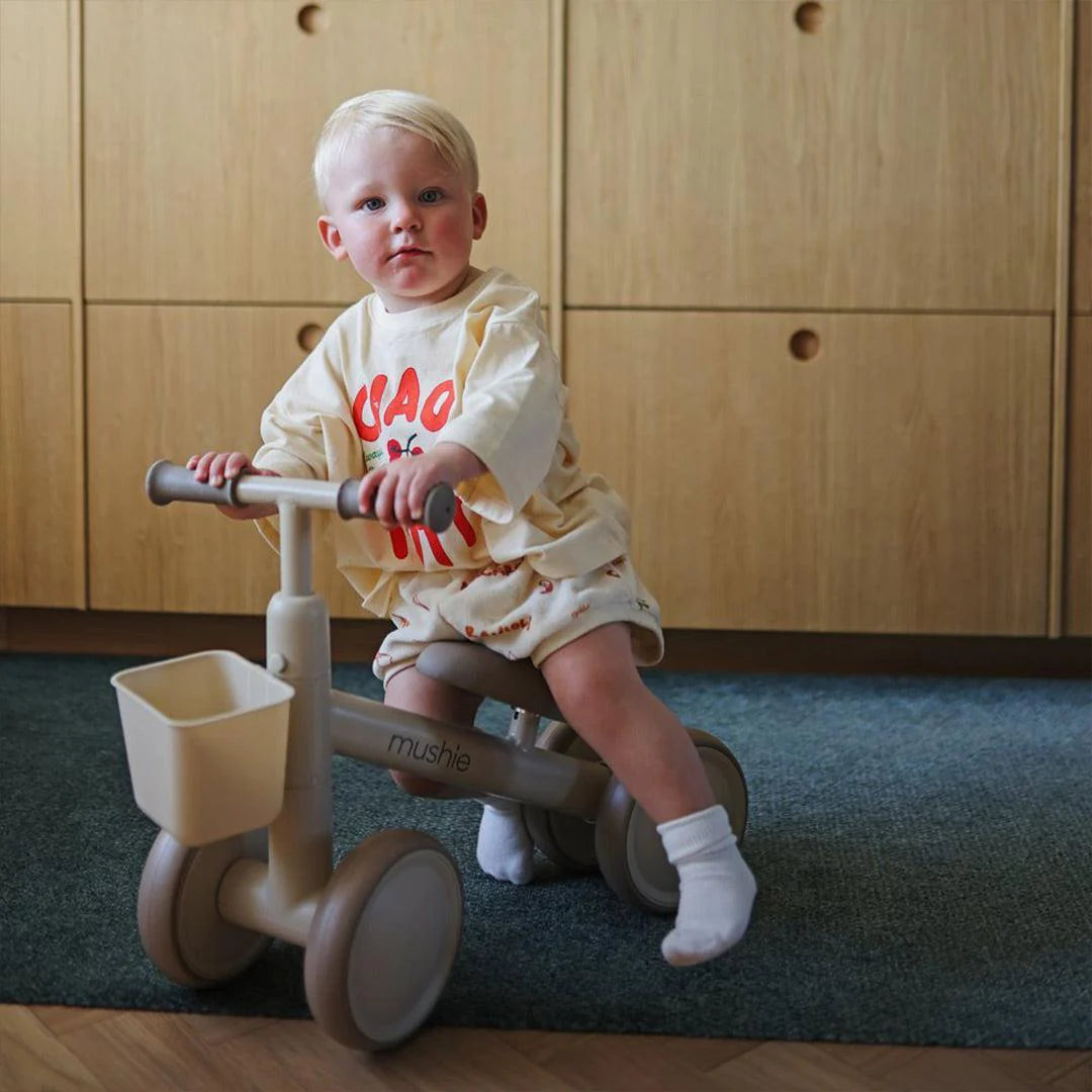 Mushie Mini Toddler Balance Bike – Sand | Mucky Wolf