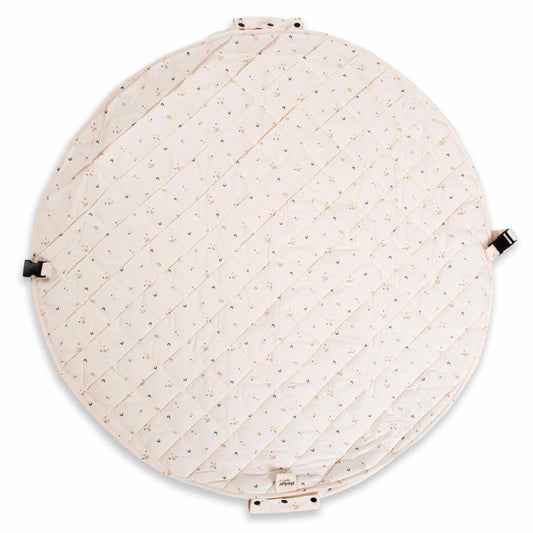 Moon Print Soft Circle Organic Baby Playmat & Storage Bag - Noomad by Play & Go