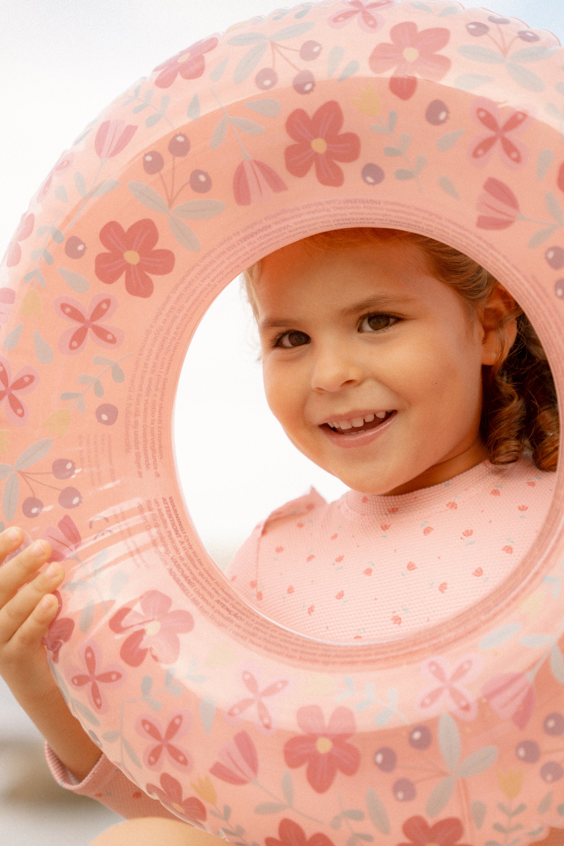Little Dutch Swimming Ring Pink Flowers 50 cm