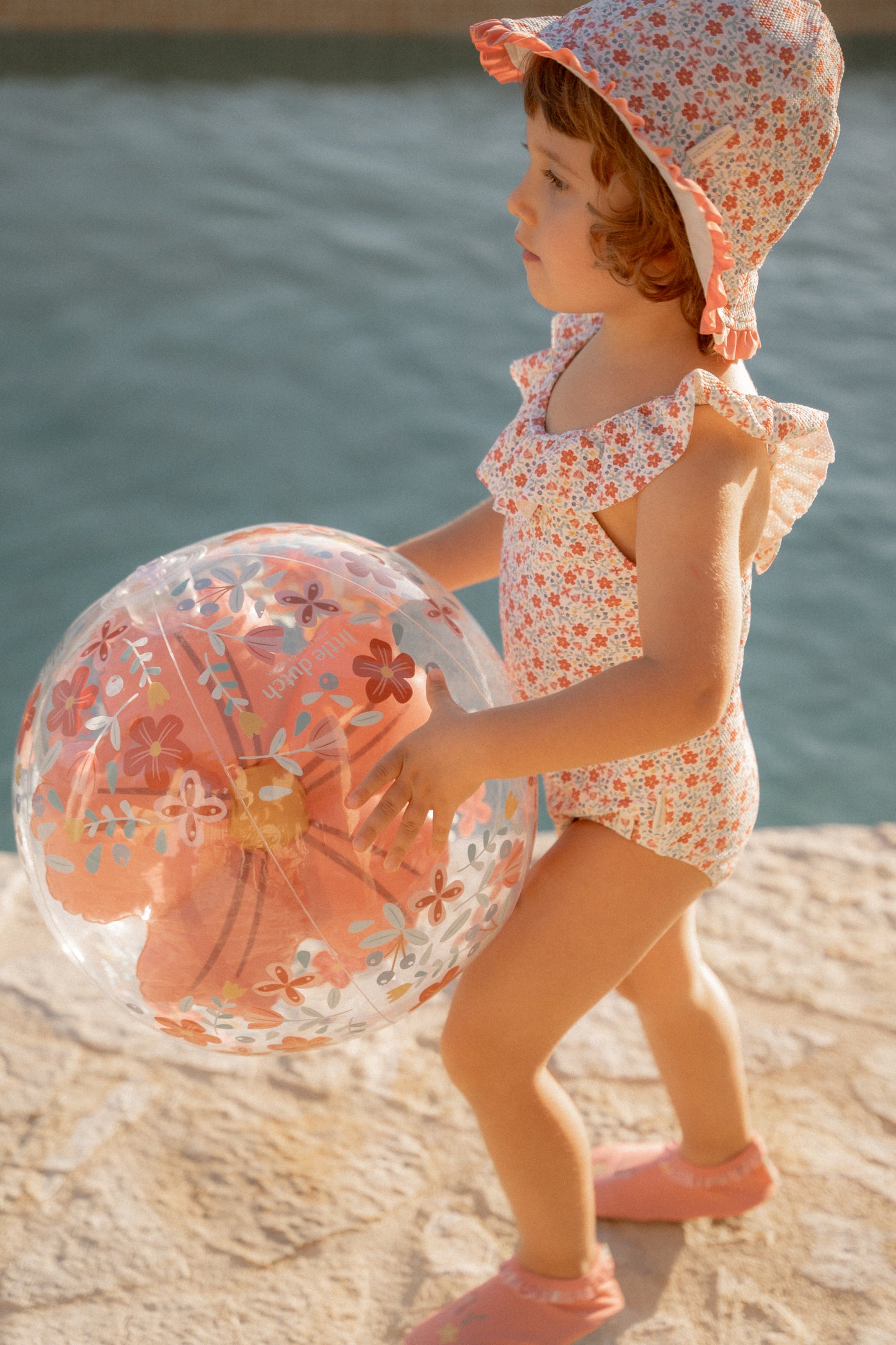Little Dutch Pink Flowers Beachball for toddlers summer beach toys