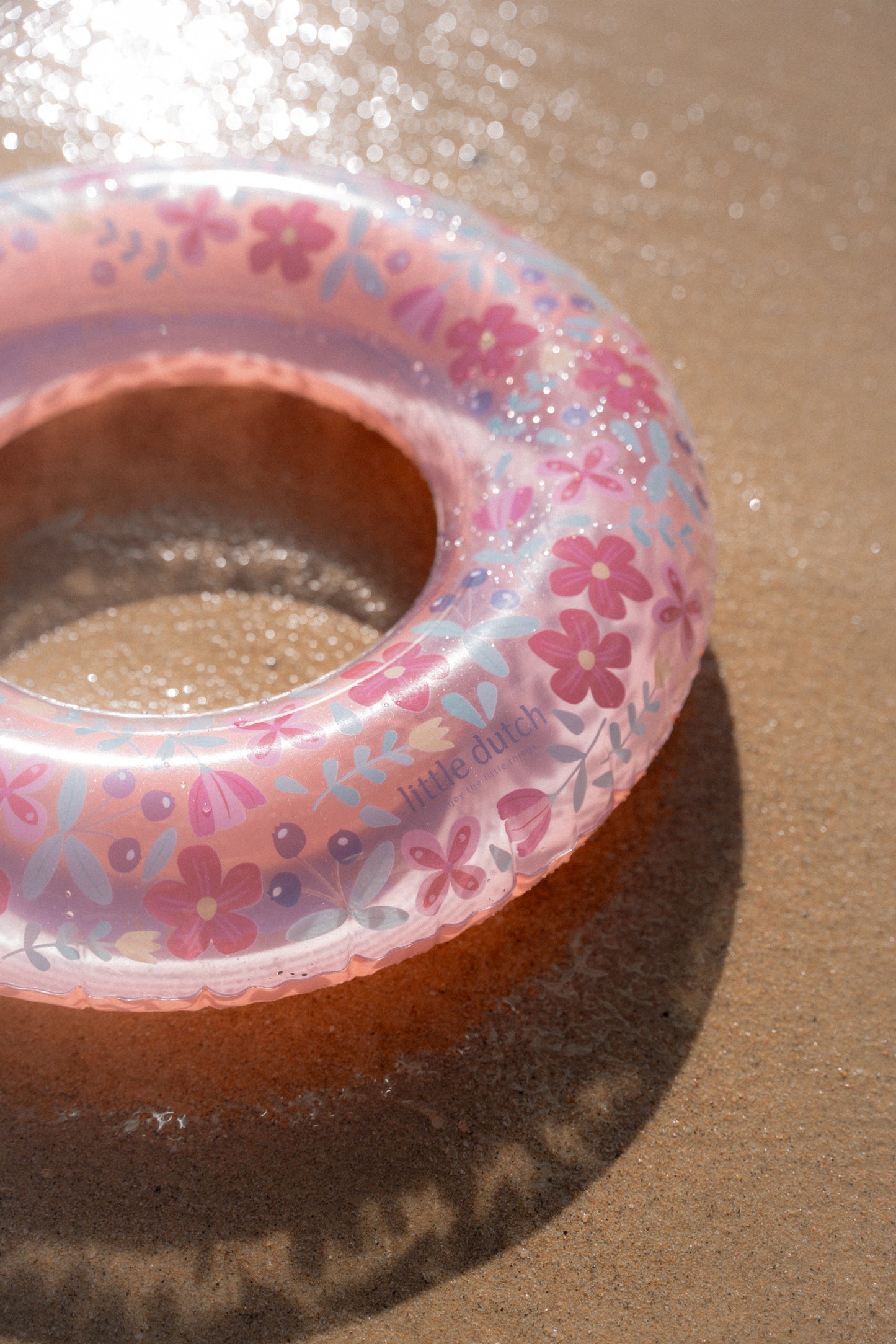 Little Dutch Swimming Ring Pink Flowers 50 cm