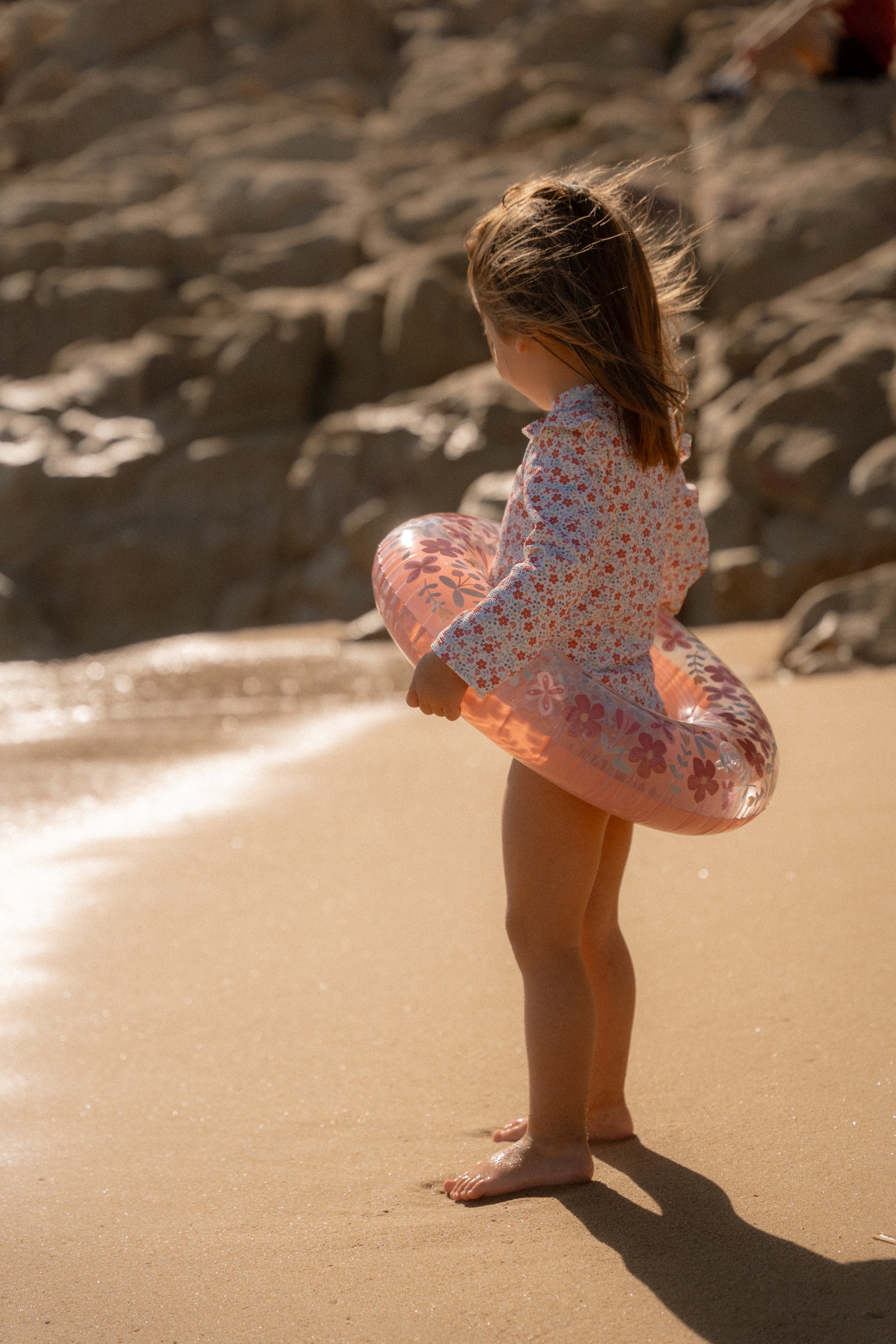 Little Dutch Swimming Ring Pink Flowers 50 cm