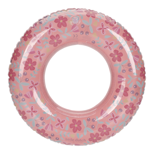 Little Dutch Swimming Ring Pink Flowers 50 cm