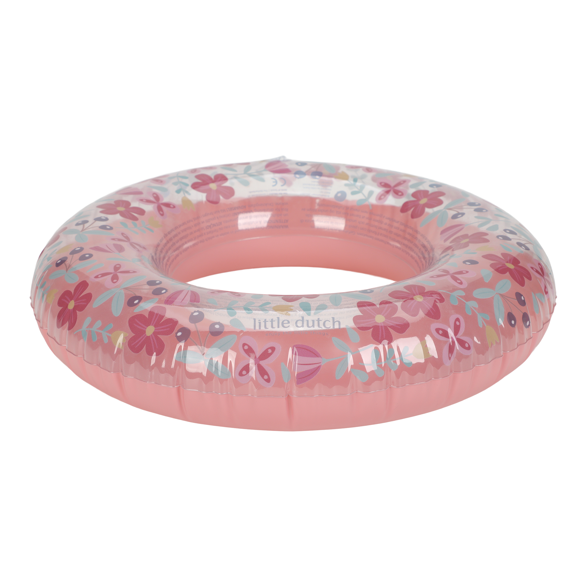 Little Dutch Swimming Ring Pink Flowers 50 cm