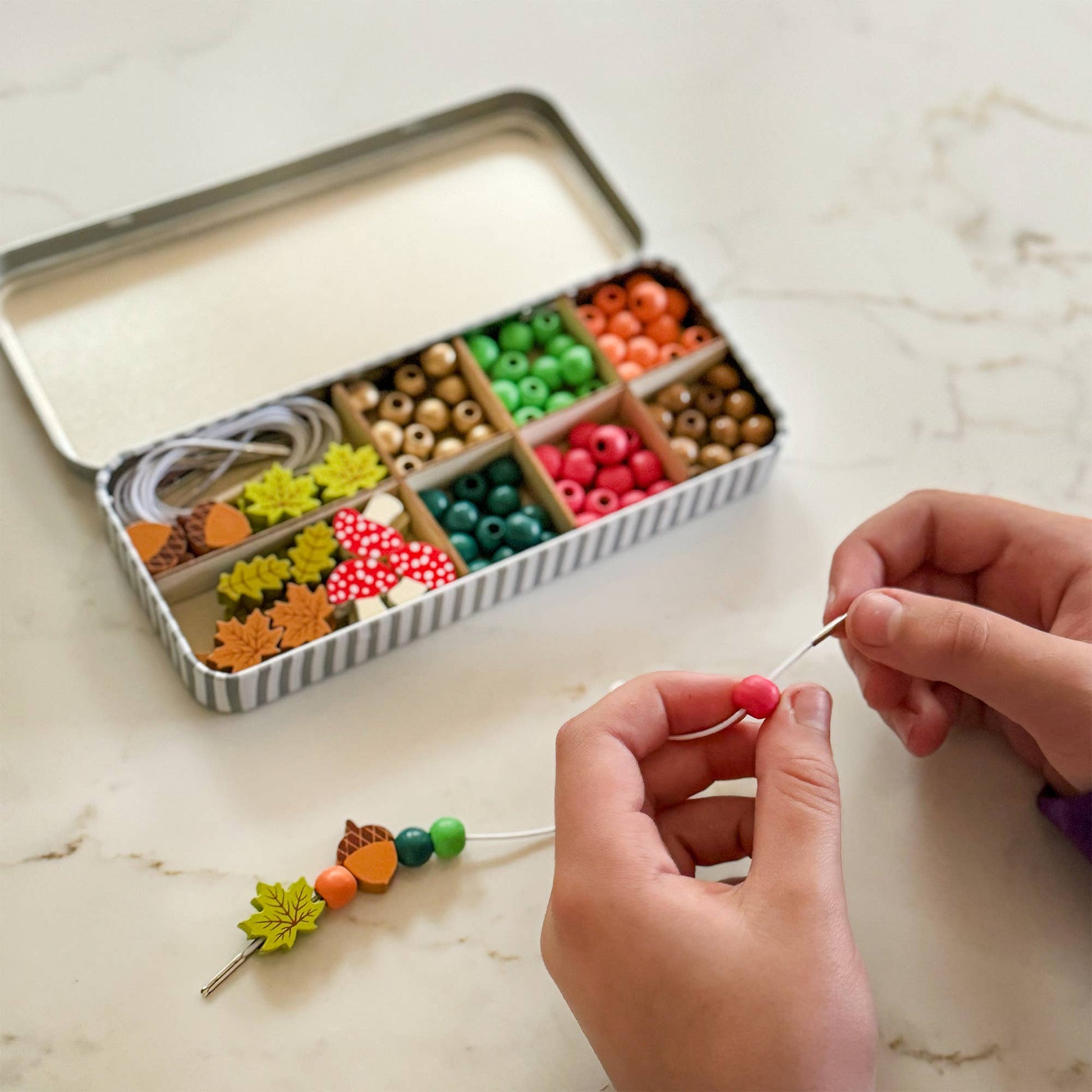 Woodland Bracelet Beading Kit – Eco-Friendly Craft Fun for Ages 3+