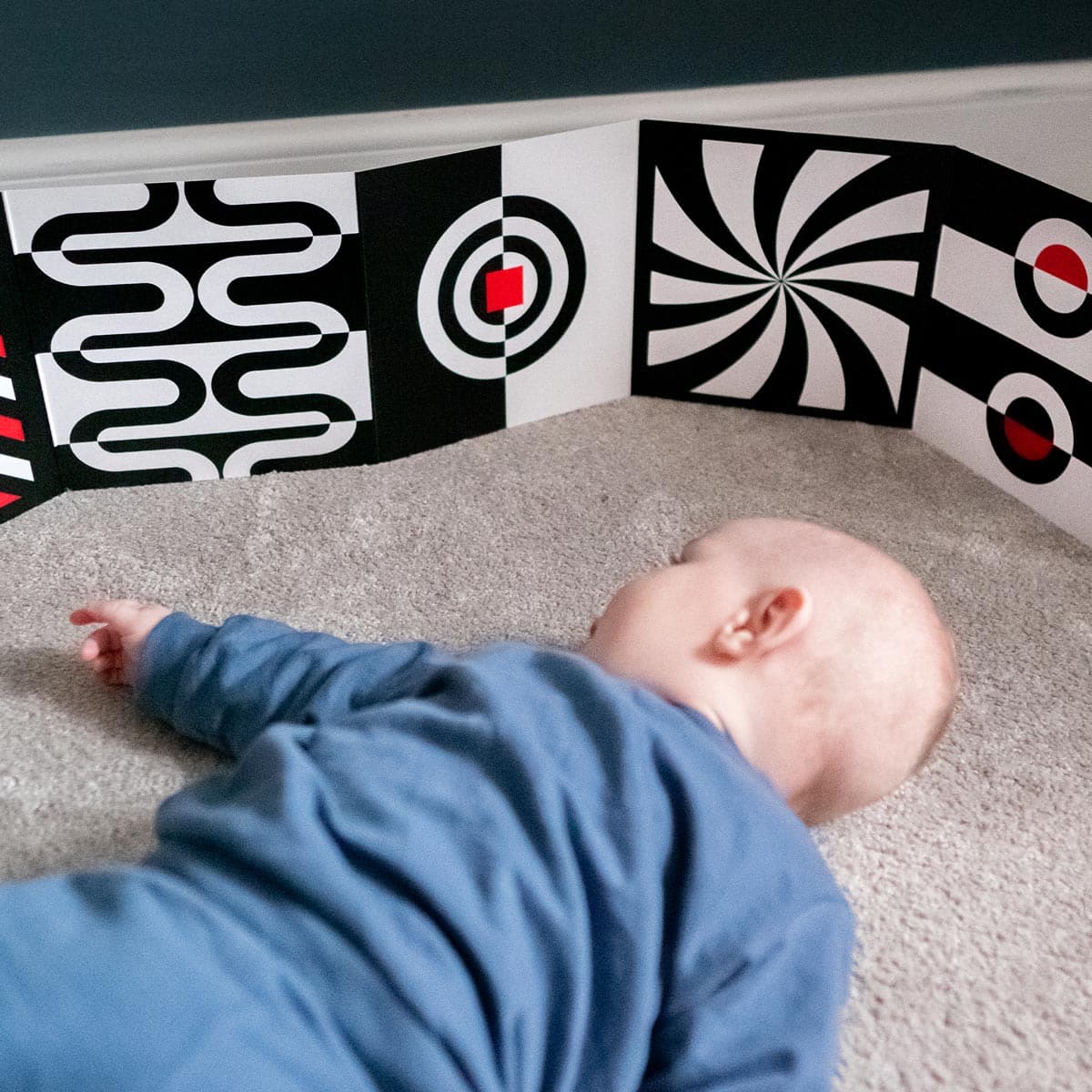 Newborn Sensory Board 0+ Months | Mucky Wolf