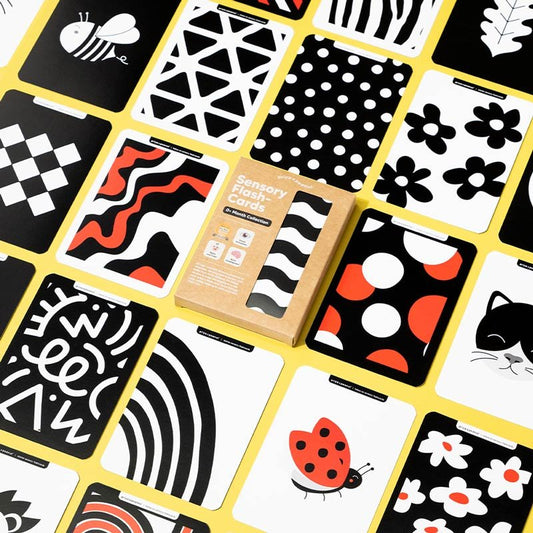 Newborn Sensory Flash Cards 0+ Months | Mucky Wolf