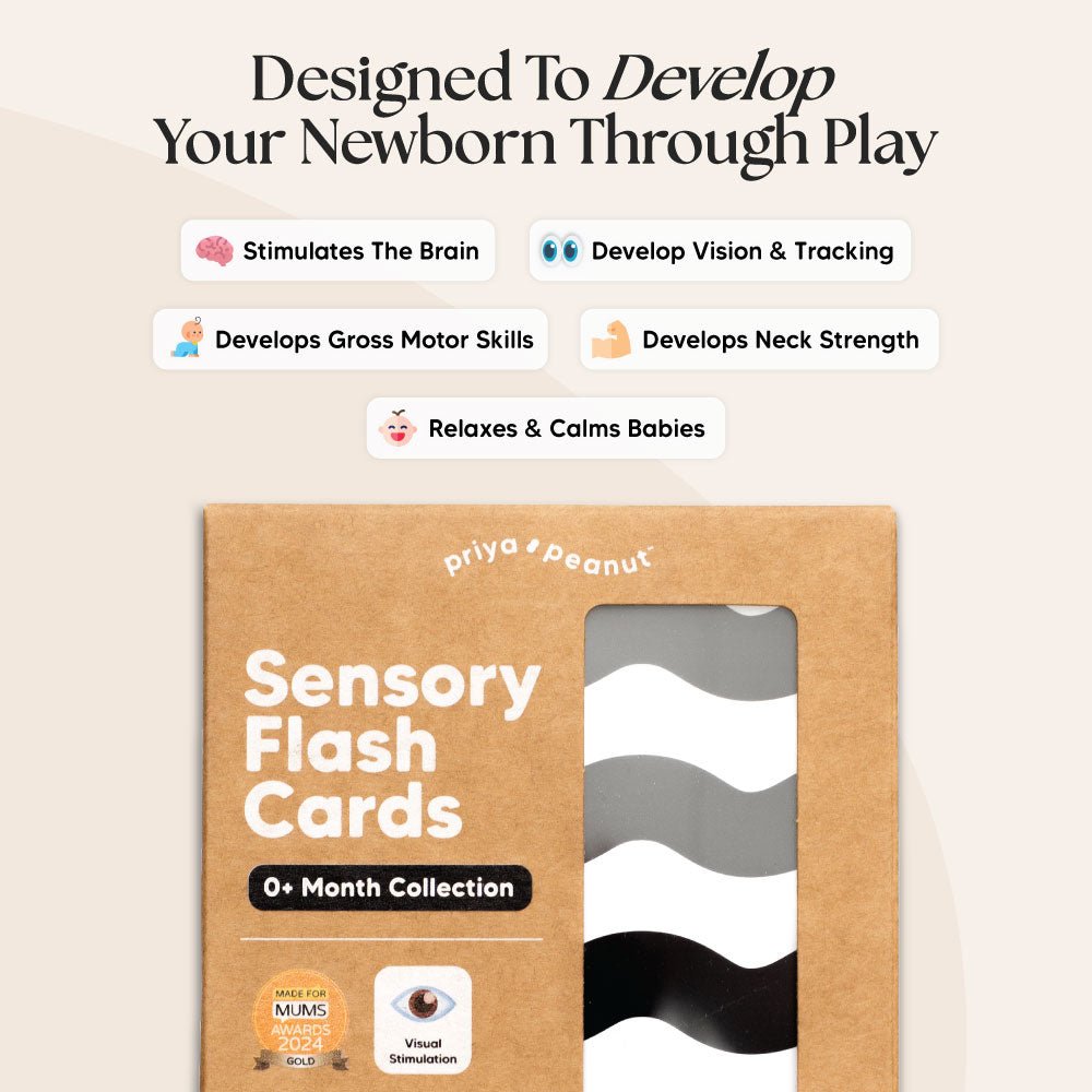 Newborn Sensory Flash Cards 0+ Months | Mucky Wolf
