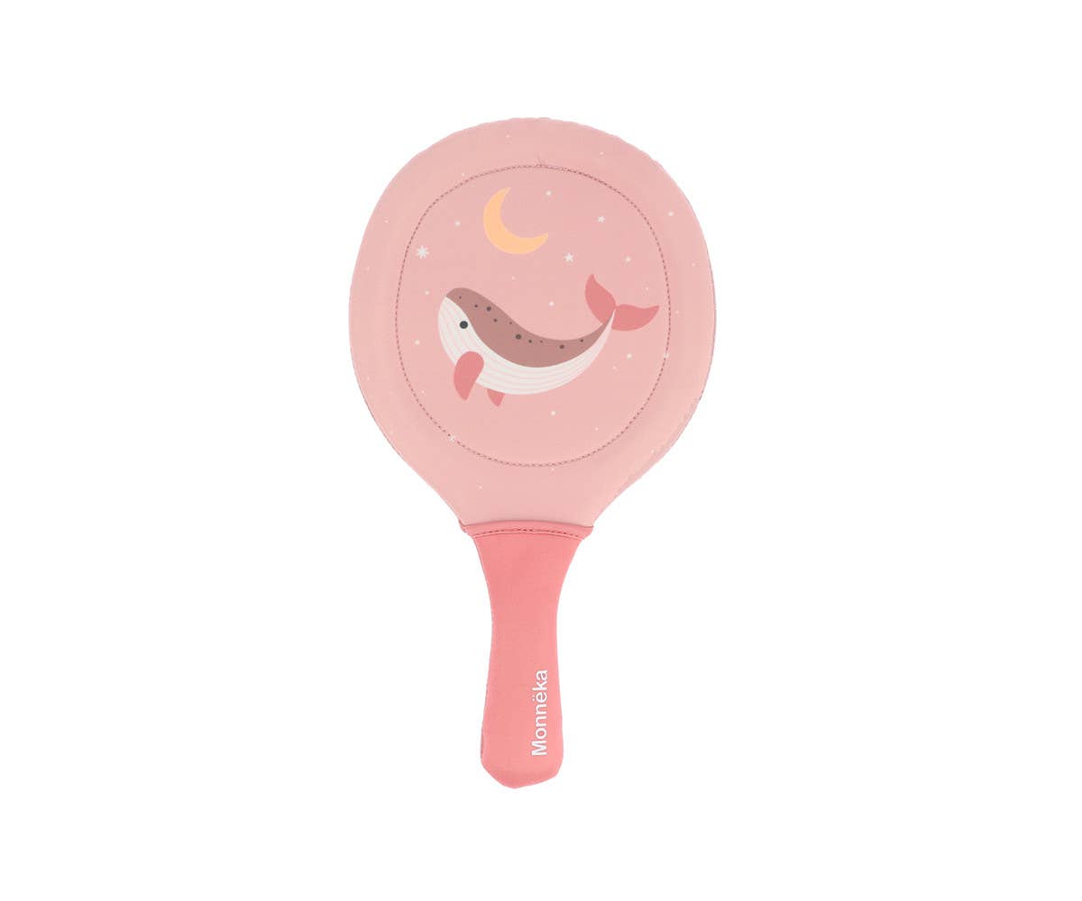 Children's Beach Paddle Set - Pink Whale Theme