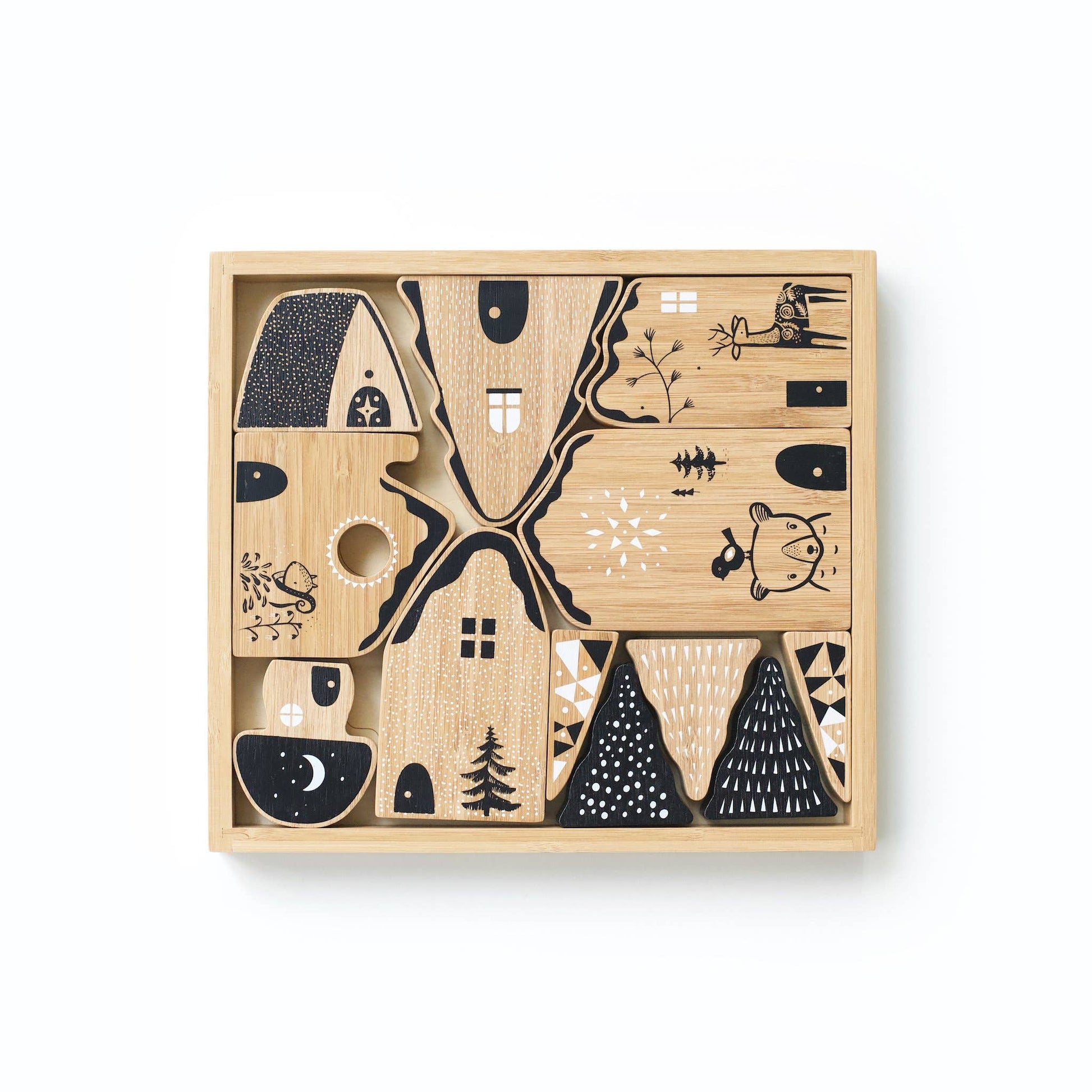 Woodland Village wooden toy for toddlers 