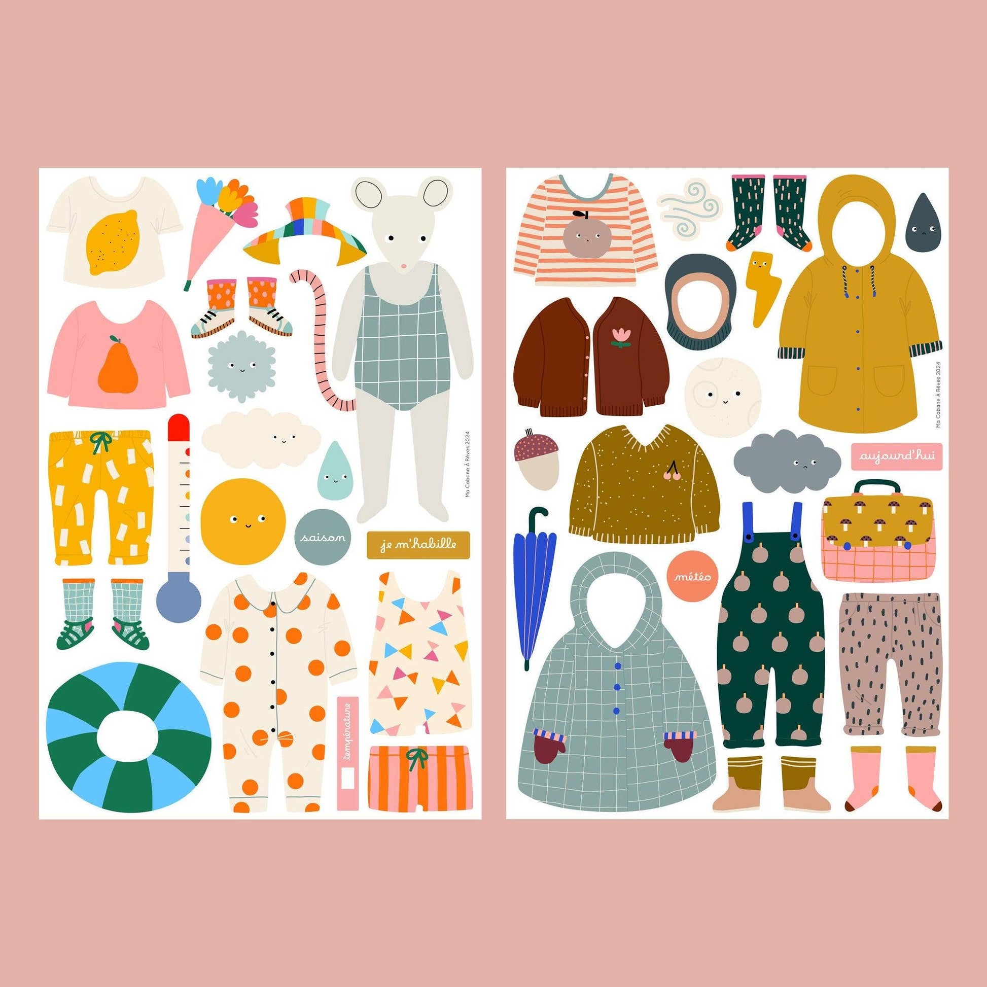 Dress-Up Magnetic Play Set – Weather-Ready Fun for Little Stylists!