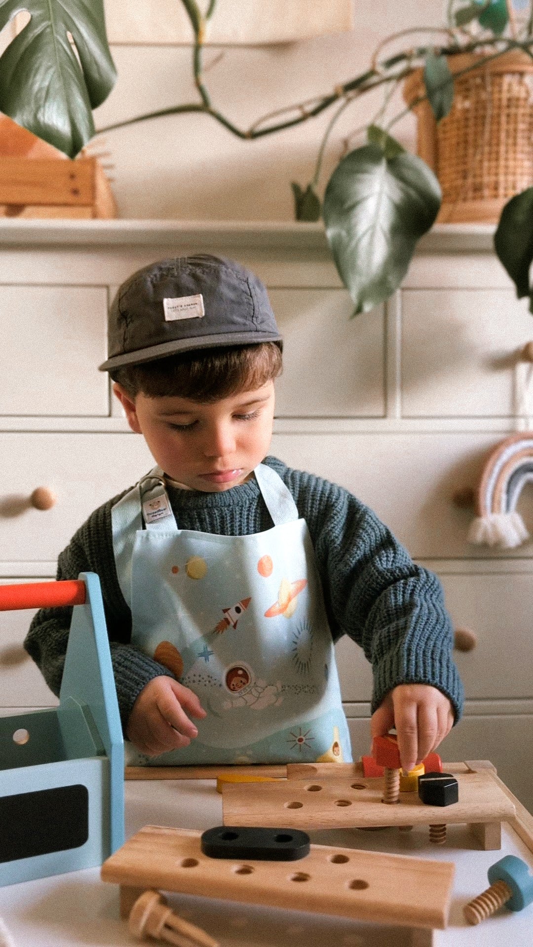 Tender Leaf Toys Tip Tap Toolbox – Wooden Tool Set for Kids | Mucky Wolf