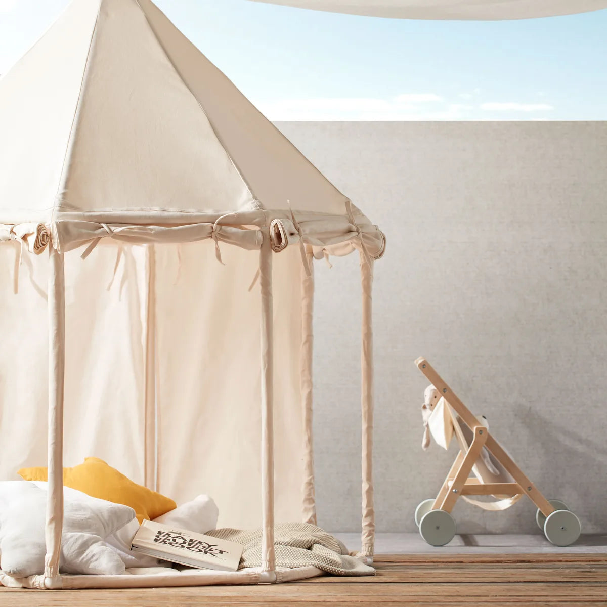 Kids Concept Pavilion Tent Off White