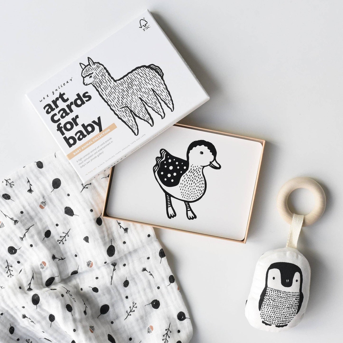Wee Gallery Little Naturalist Gift Set - Baby Animals