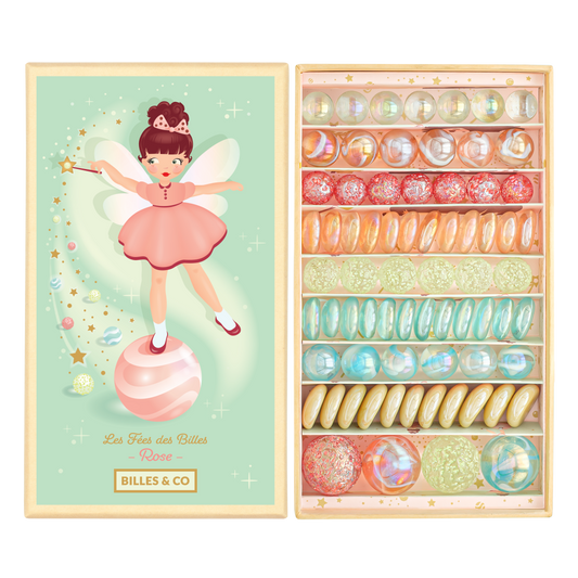 Bille & Co Rose Fairy Marble & Pebble Box - Perfect For STEM Learning