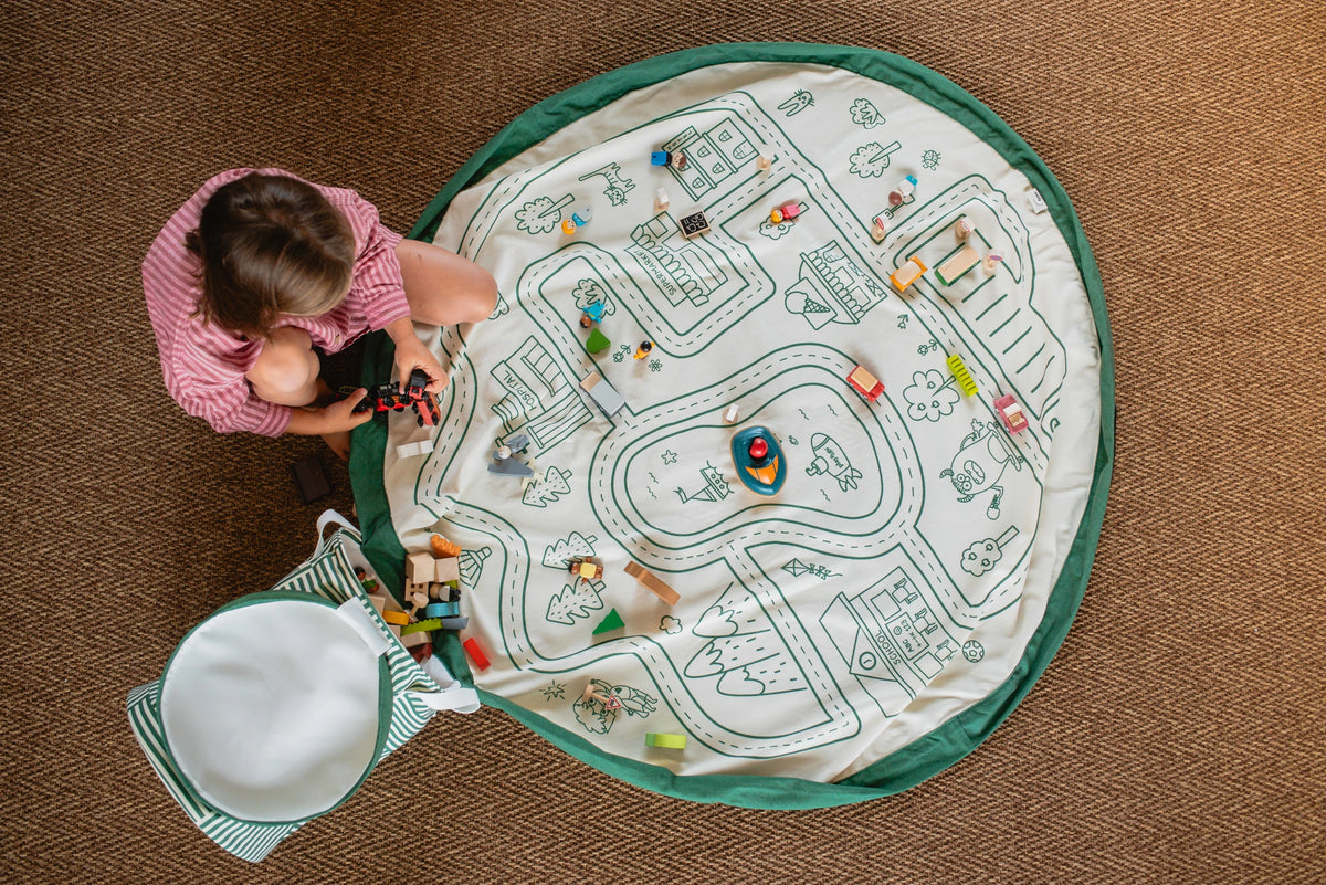 Play&Go SOO Roadmap Playmat & Toy Storage | Mucky Wolf