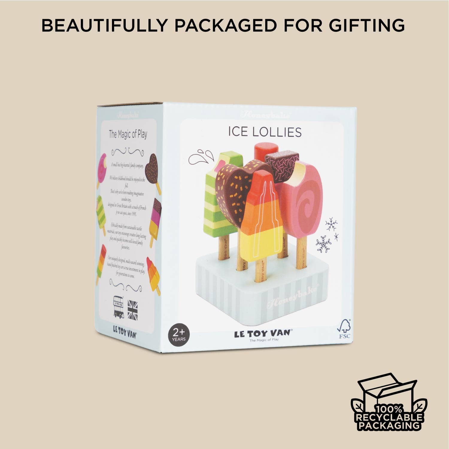 Wooden Ice Lollies & Popsicles Set – FSC® Certified Pretend Play Toy