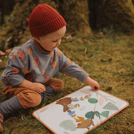 Beautiful forest magents for toddler playroom and bathtime