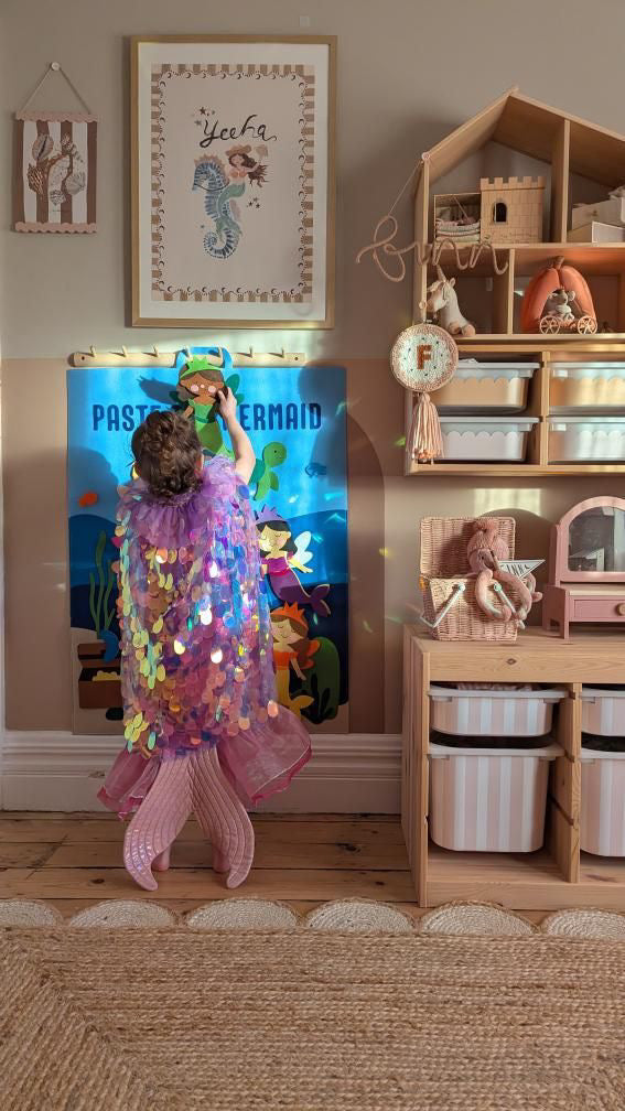 Mermaid Felt Play Board | Under the Sea Sensory Toy for Kids | Mucky Wolf