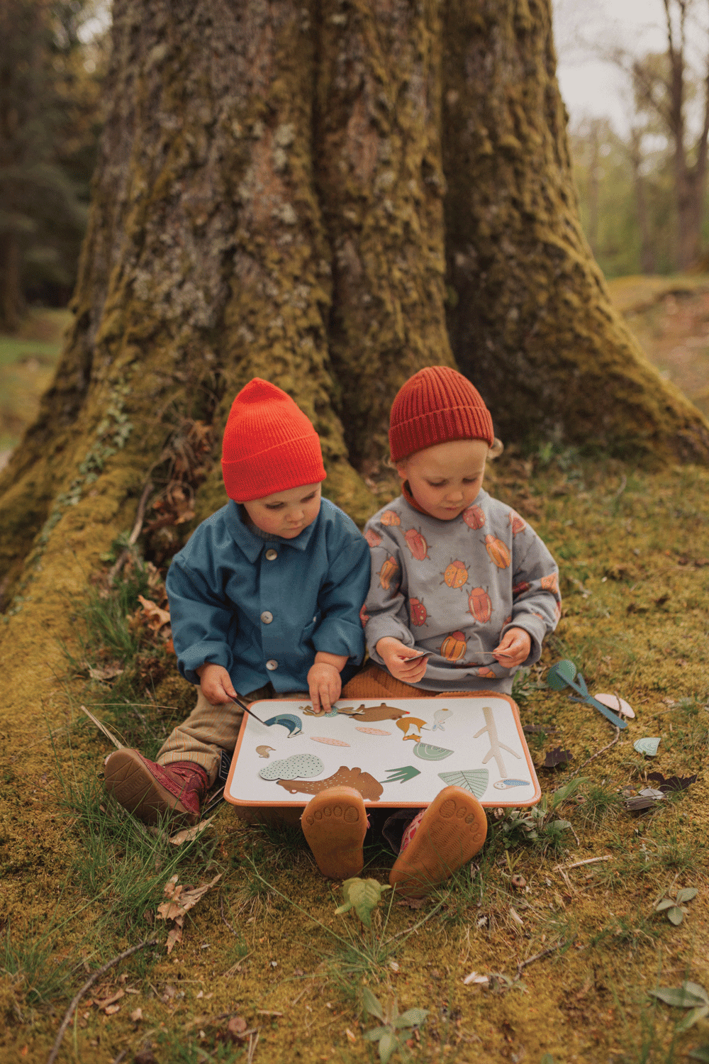Beautiful forest magents for toddler playroom and bathtime