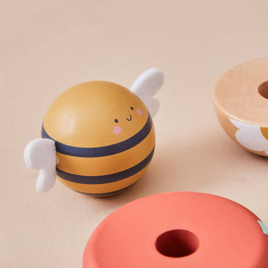 Just Bee Kids – Wooden Bee Stacker Toy