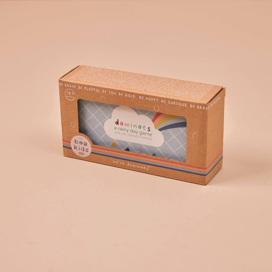 Rainbow Wooden Dominoes Set - Chunky FSC®-Certified Domino Game for Toddlers (18 Months+)