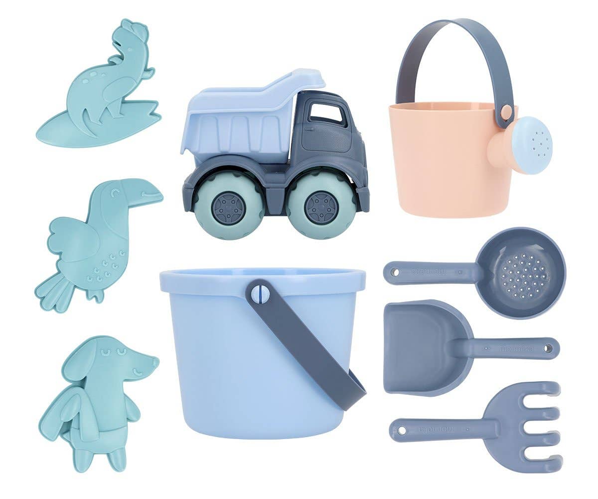 Beach Bucket & Spade - Complete Play Set - Blue