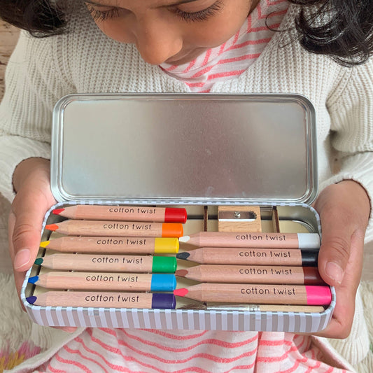 Jumbo Watercolour Pencils Tin – Eco-Friendly Creative Fun for Kids (Ages 3+)