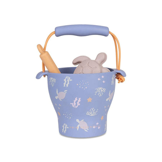 Silicone Beach Bucket Set for Kids | Sea Theme | Swim Essentials