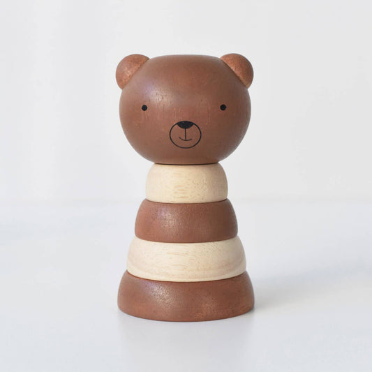 Wooden Ring Stacker - Bear