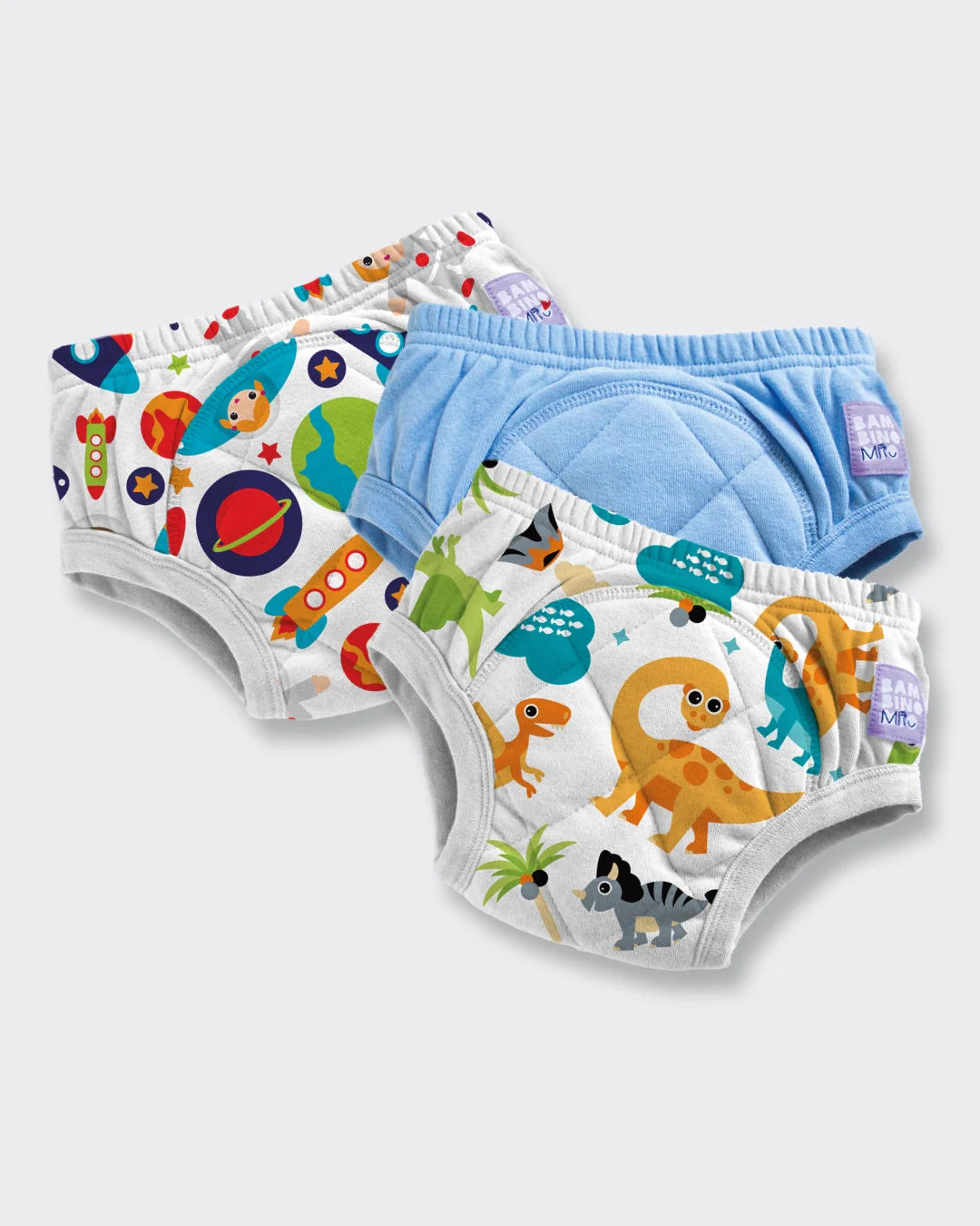 3 Pack Reusable Potty Training Pants with Cross-Stitch