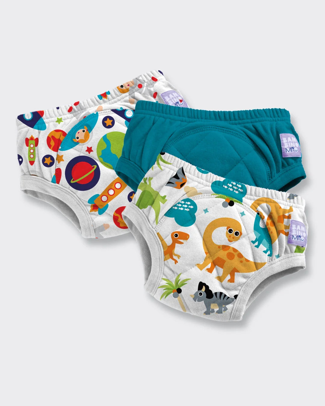 3 Pack Reusable Potty Training Pants with Cross-Stitch