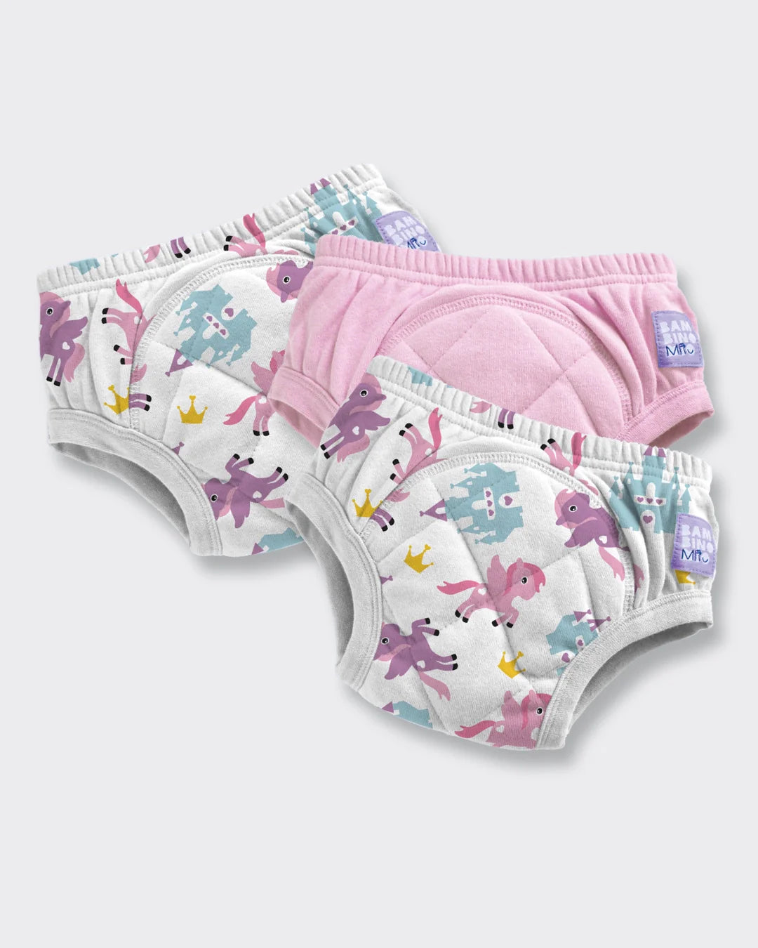 3 Pack Reusable Potty Training Pants with Cross-Stitch