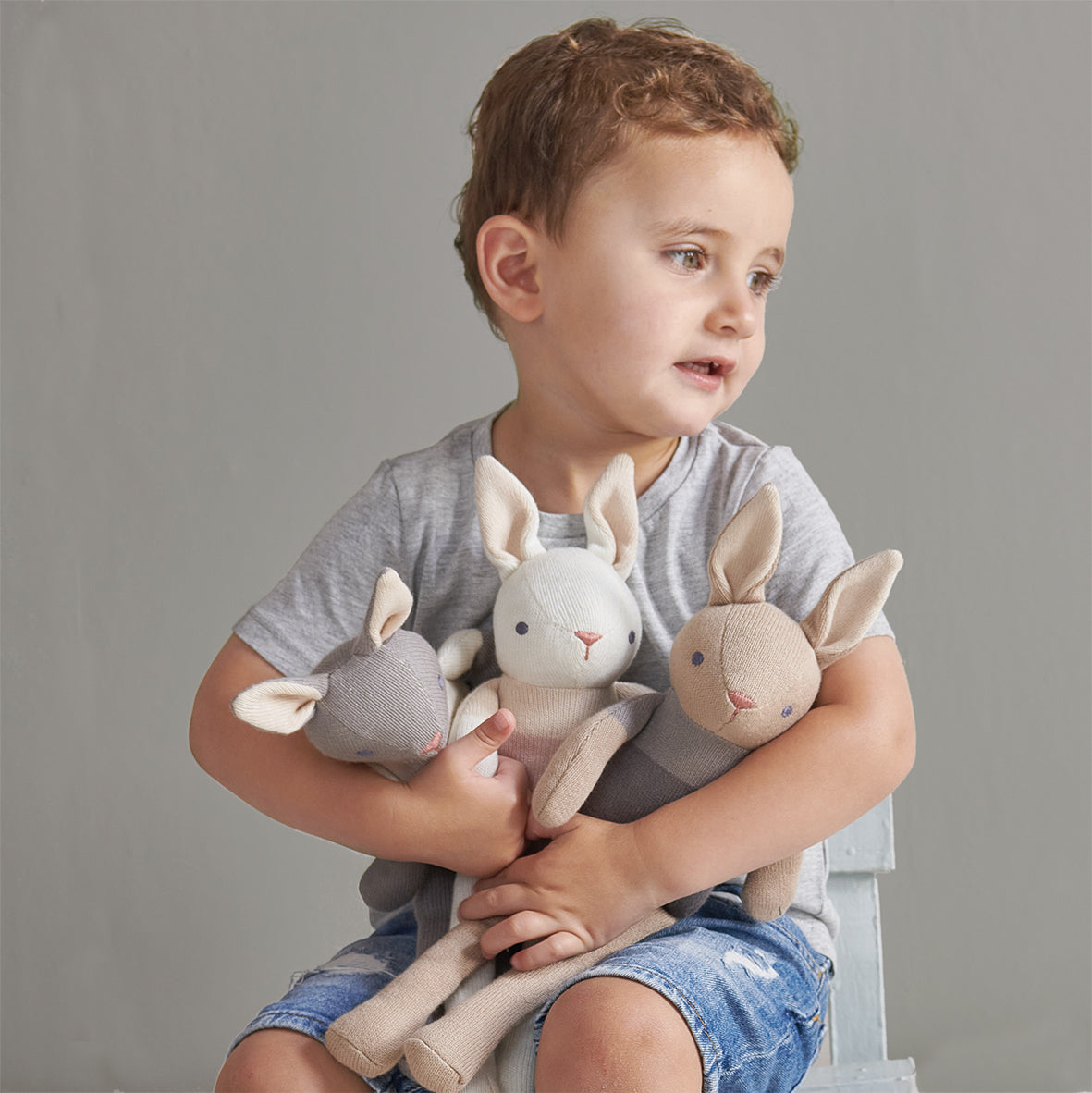 We chose this bunny for its sustainable materials, soothing design and timeless appeal as a first soft toy.