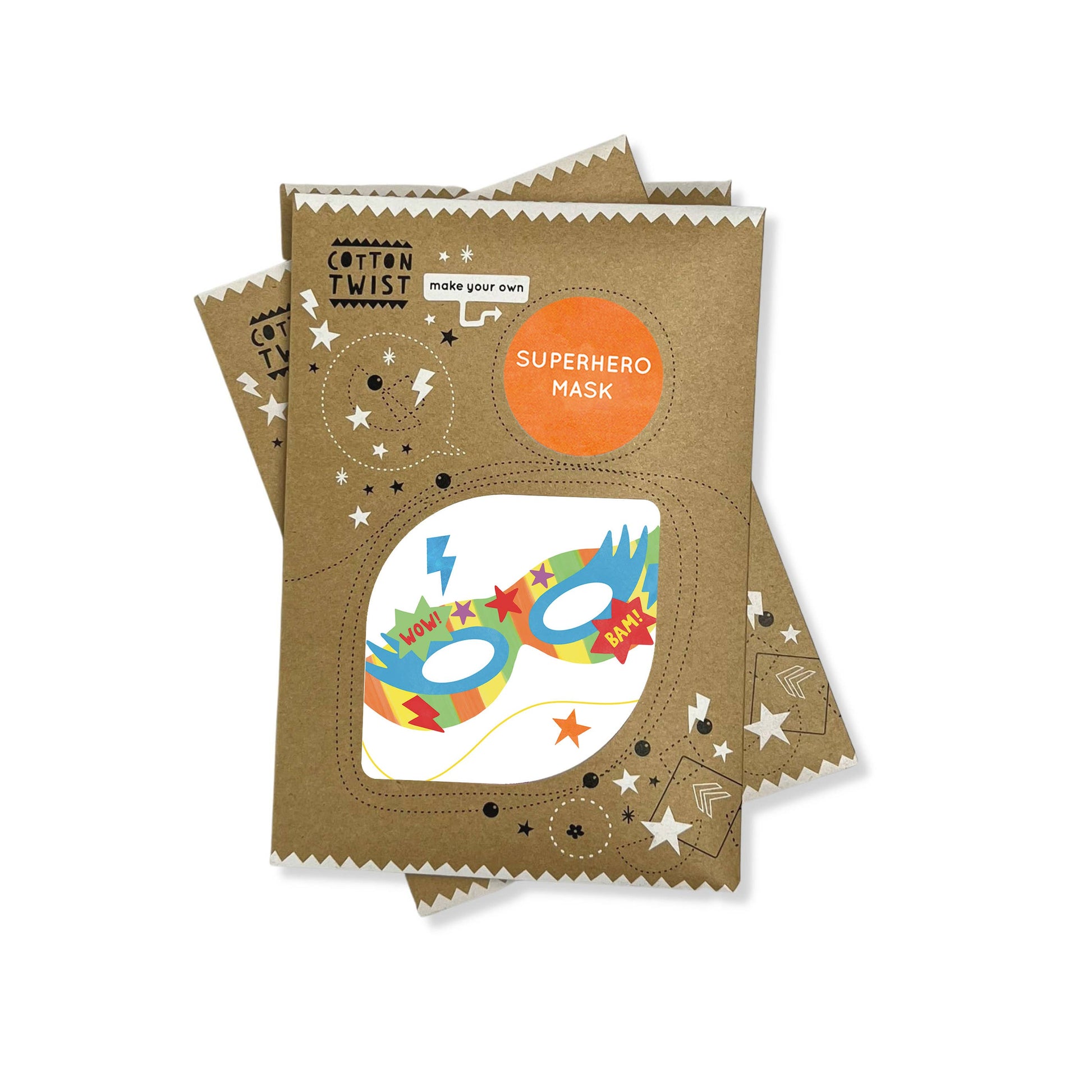 Make Your Own Superhero Mask Kit – Eco-Friendly Craft Activity for Ages 3+