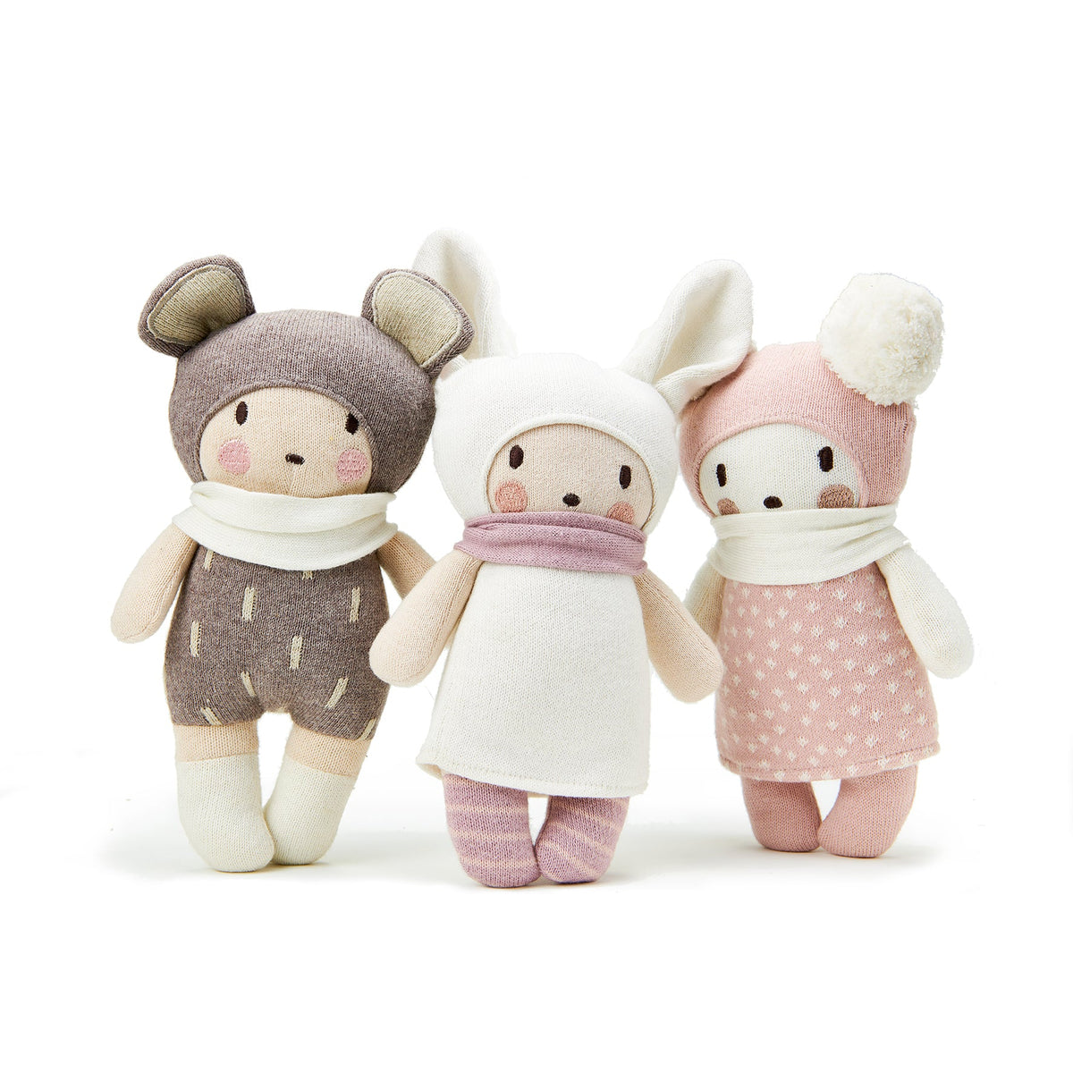  Baby Beau Knitted Doll | Soft First Baby Doll | Mucky Wolf
