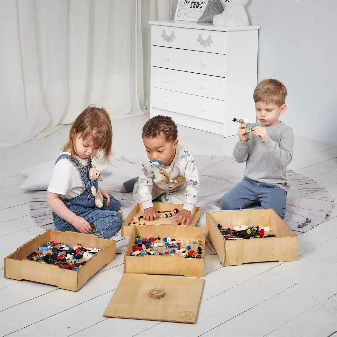 Wooden Storage/Sorter for LEGO® - Beige