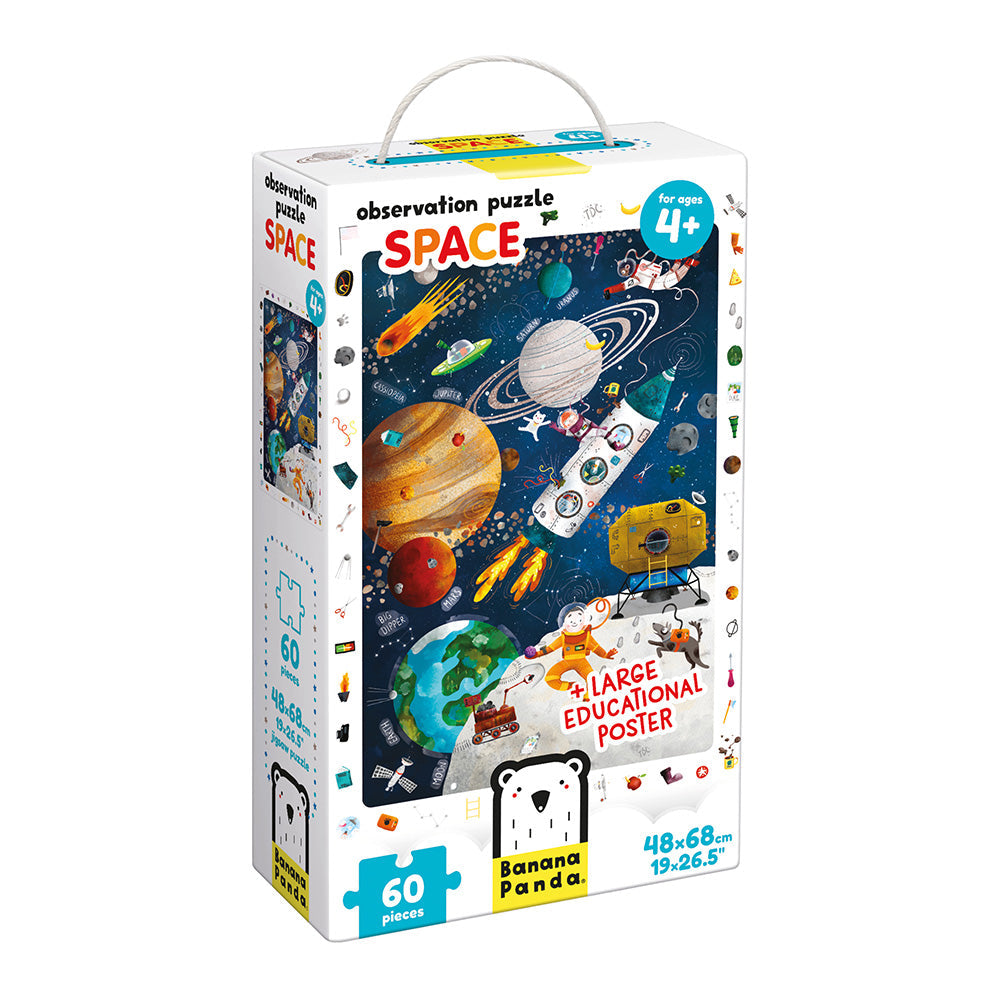 Observation Space Puzzle 60pc | Banana Panda | Mucky Wolf