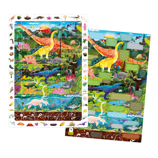Dinosaur Observation Puzzle 60pc | Banana Panda | Mucky Wolf
