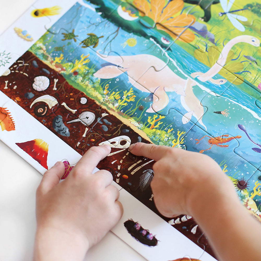 Dinosaur Observation Puzzle 60pc | Banana Panda | Mucky Wolf