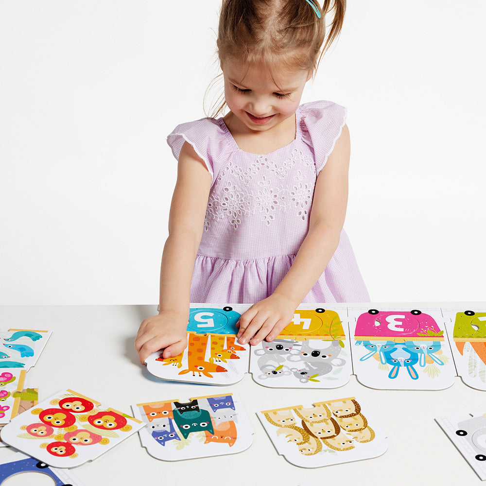 Banana Panda Make-a-Match Number Train – Counting Puzzle