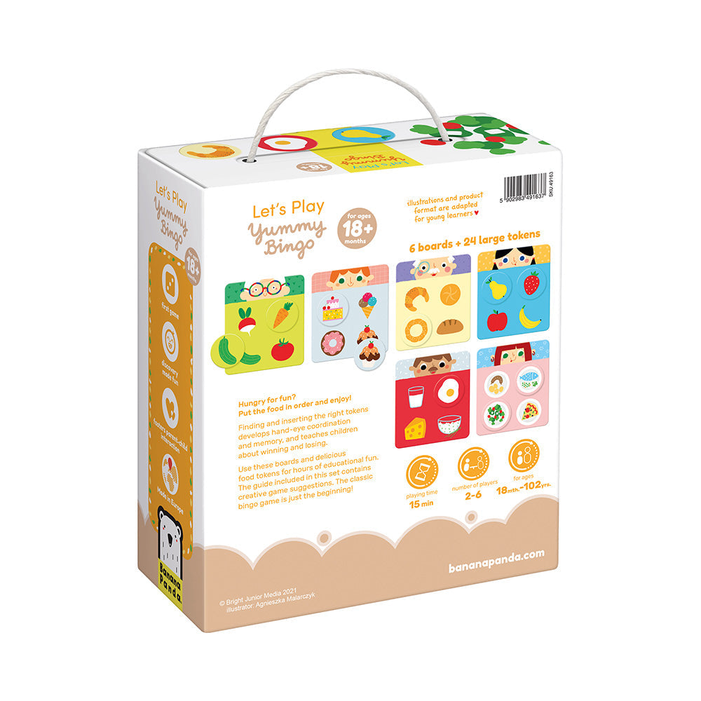 Banana Panda Yummy Bingo – Toddler Food Matching Game