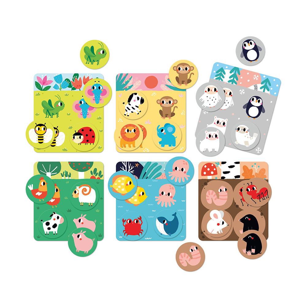 Banana Panda Habitat Bingo – Animal Matching Game for Ages 2+