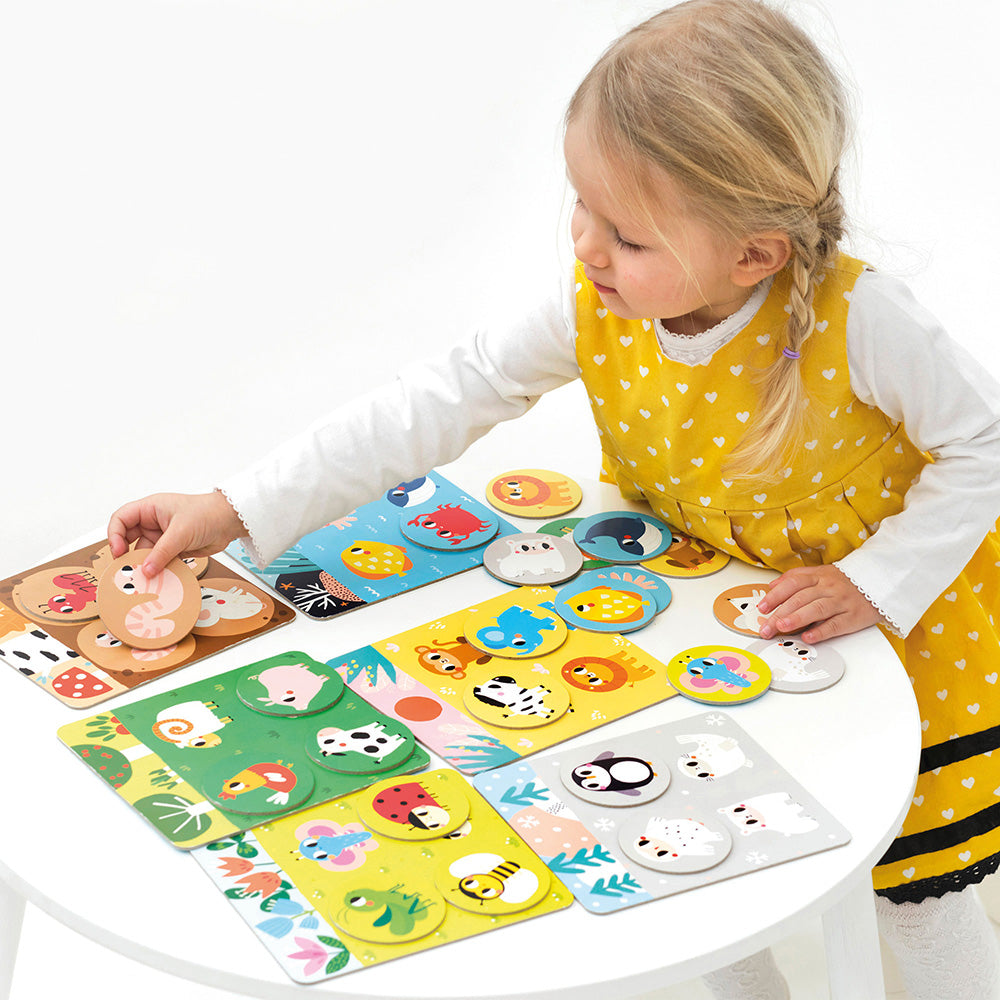 Banana Panda Habitat Bingo – Animal Matching Game for Ages 2+