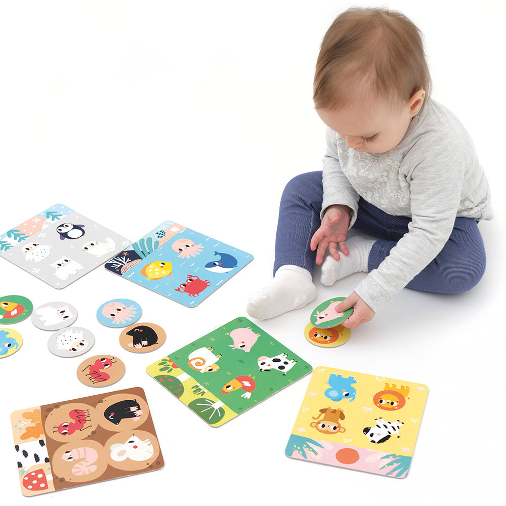 Banana Panda Habitat Bingo – Animal Matching Game for Ages 2+